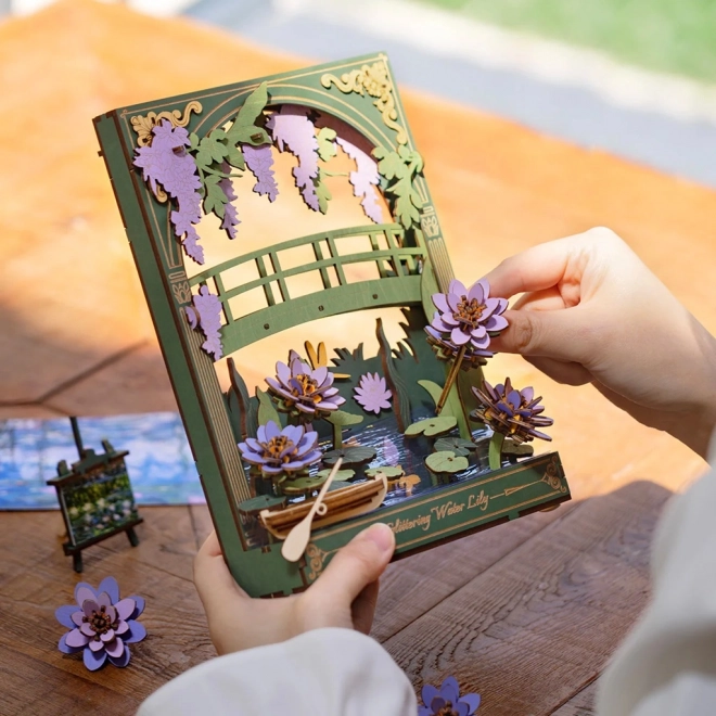RoboTime 3D puzzle in legno Ninfee scintillanti