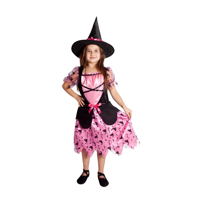 Costume da strega rosa per bambine