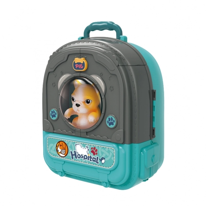 Woopie zaino veterinario con casetta e cagnolino 3 in 1
