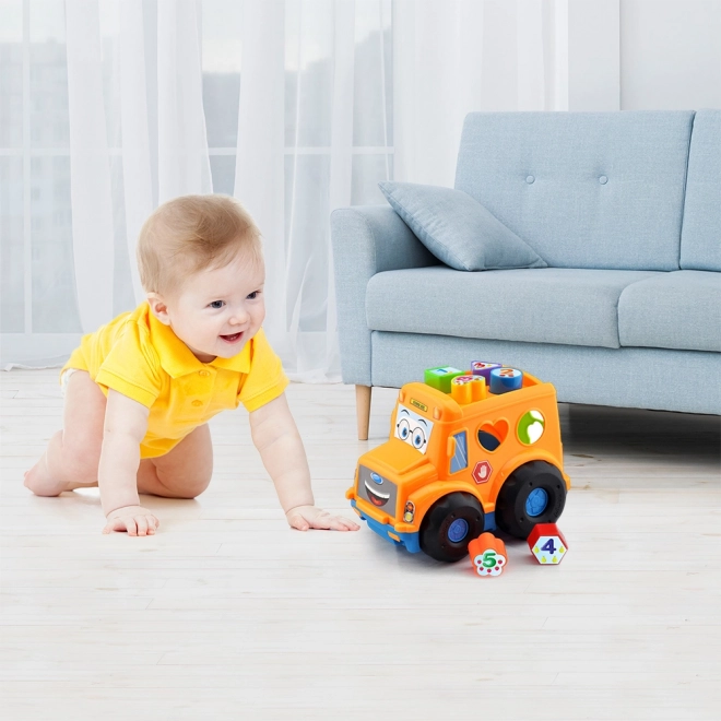 Autobus a incastro per bambini arancione