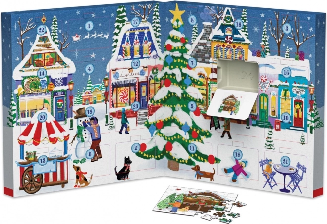 Calendario dell'Avvento Puzzle Eurographics Mercatino di Natale