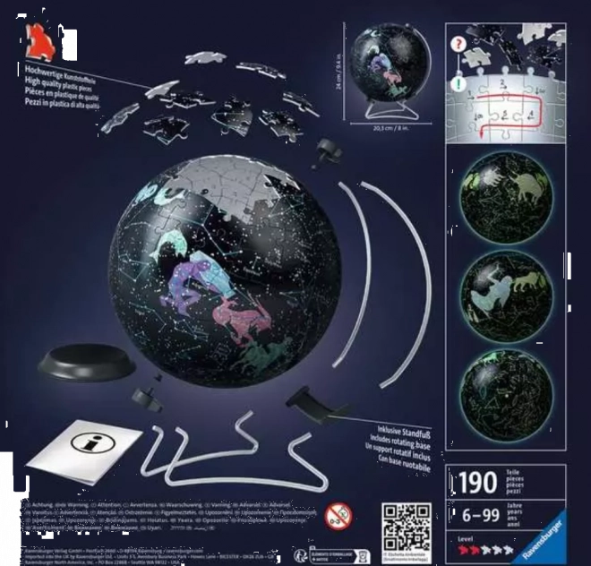 Puzzle Sfera Stella Constellazioni Brillanti