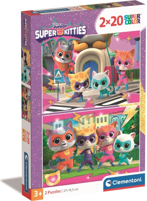 Puzzle Super Gatti 2x20 pezzi