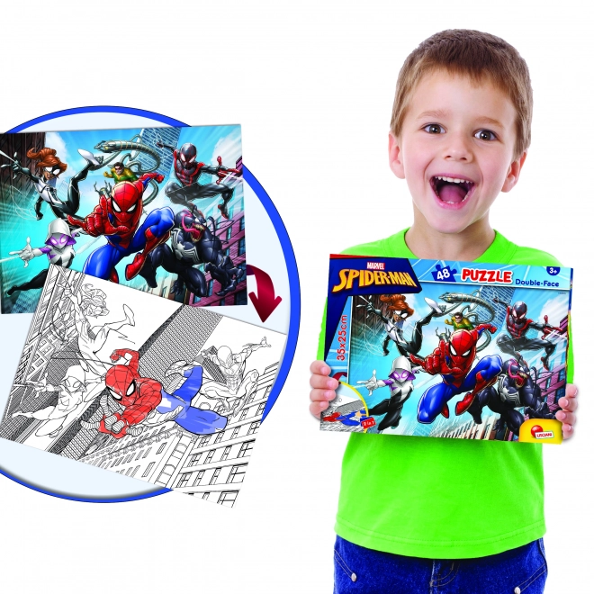 Puzzle doppia faccia Spider-Man