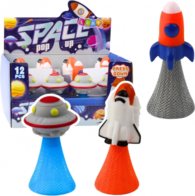 Astronave saltante con luci colorate 11cm