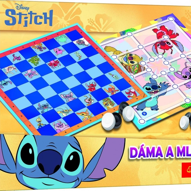 Dáma e Mulino Lilo & Stitch gioco da tavolo