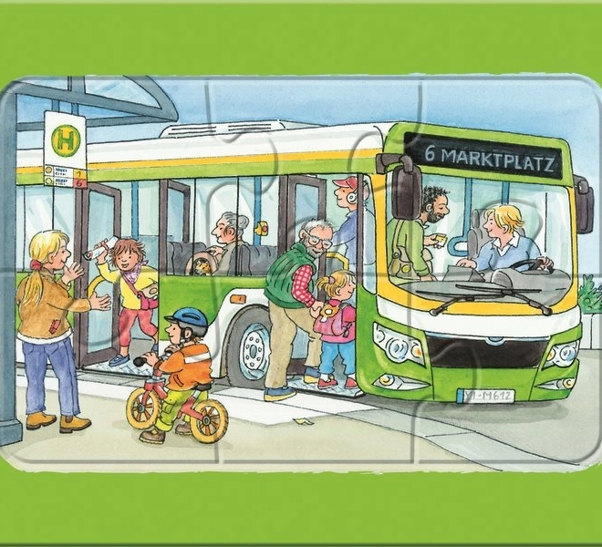 Il mio primo puzzle Mezzi di trasporto 3x6 pezzi
