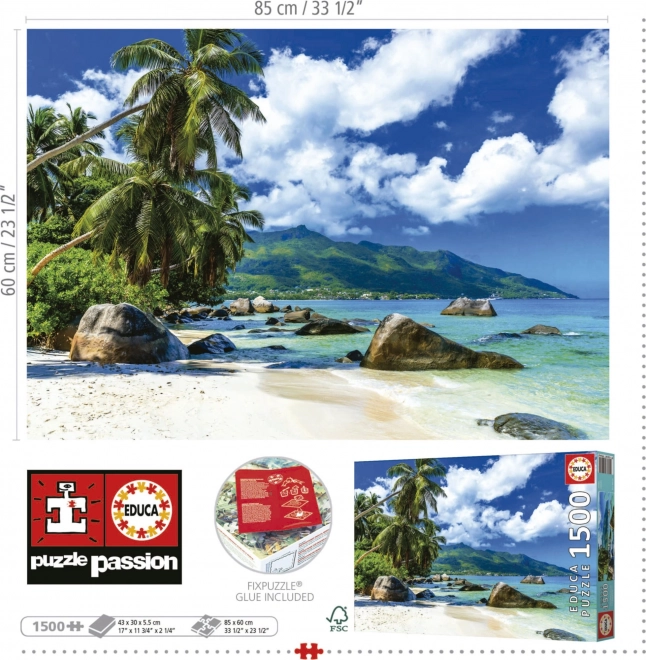 Puzzle 1500 pezzi Seychelles