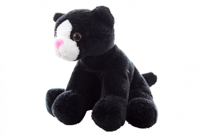 Gatto di peluche nero 14 cm