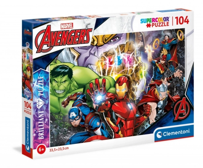 Puzzle brillante Marvel 104 pezzi