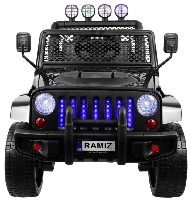 Auto elettrico Jeep Raptor 4x4 nero