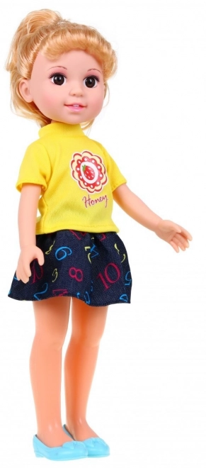 Grande bambola da stilizzare per bambini 3+ bionda con 2 vestiti e accessori