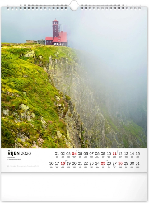 Calendario da parete Krkonoše 2026
