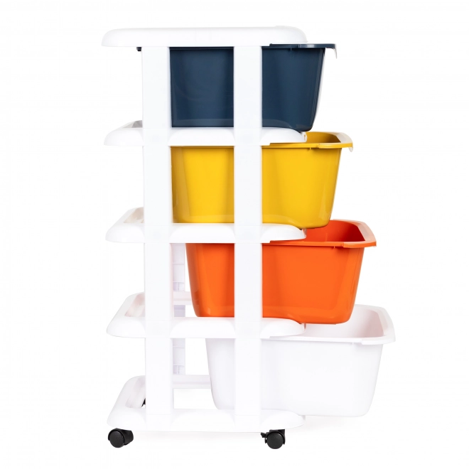 Organizer a Cassetti Multicolore con Ruote