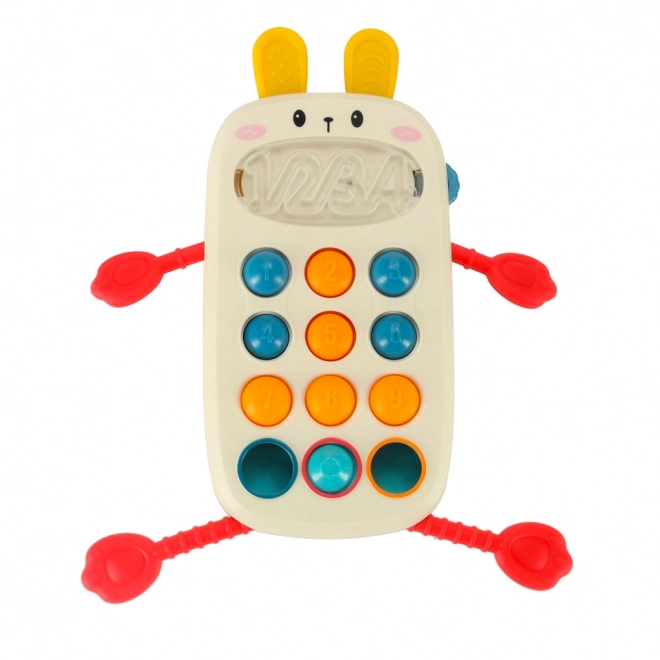 Giocattolo sensoriale mordicchiabile per neonati telefono Bibi-Inn