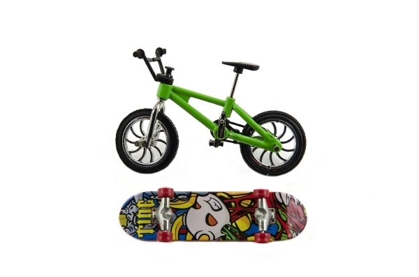 Bicicletta e skateboard da dita freestyle