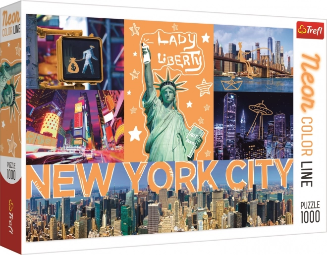 Puzzle skyline di New York 1000 pezzi neon