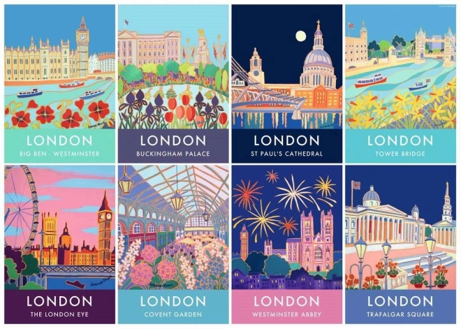 Puzzle Londra in stile vintage 1000 pezzi