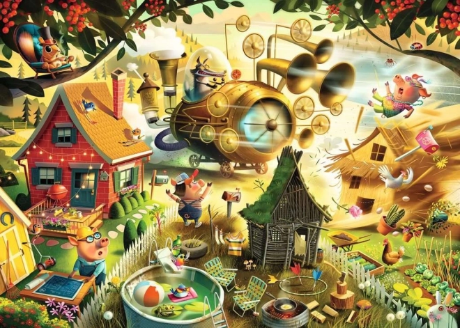Puzzle Attenzione, Maialini! di Ravensburger - 1000 Pezzi
