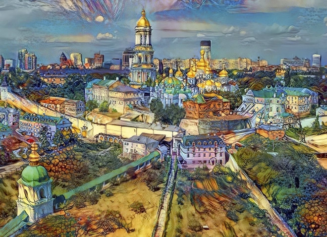 Puzzle 1000 Pezzi - Panorama di Kiev