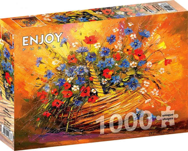 Puzzle con cesto di fiori 1000 pezzi