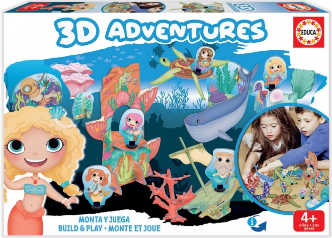 Puzzle 3D Regno delle Sirene 63 Pezzi