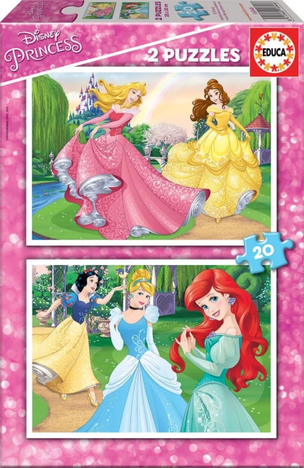 Puzzle Disney principesse 2x20 pezzi