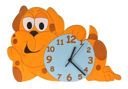 Orologio cane in legno per bambini DoDo
