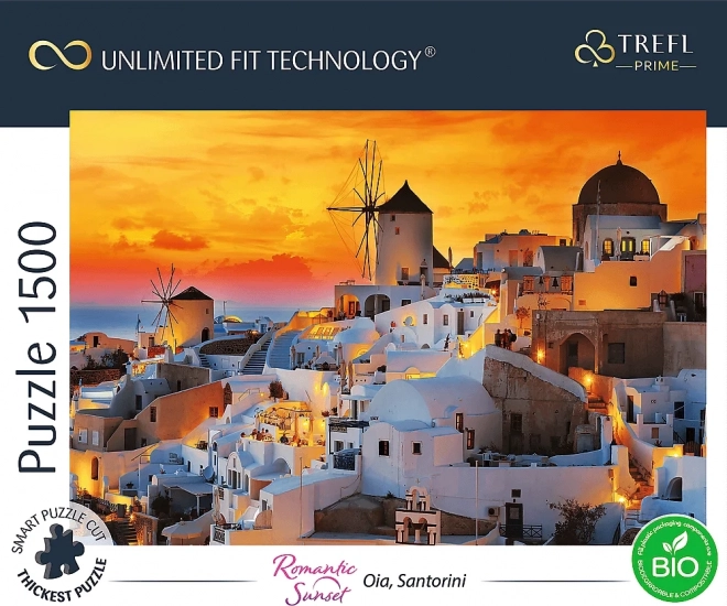 Puzzle Romantico Tramonto: Oia, Santorini 1500 pezzi