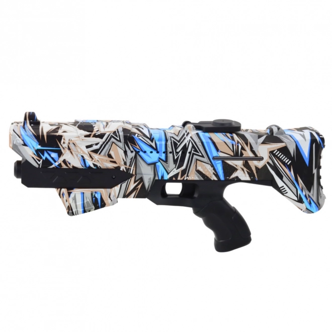 Pistola ad acqua elettrica graffiti blu