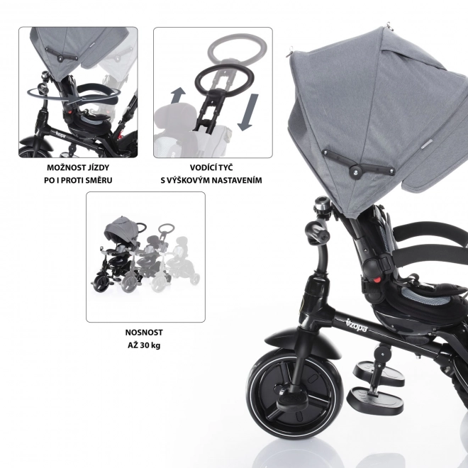 Triciclo Citi Trike grigio nebbia