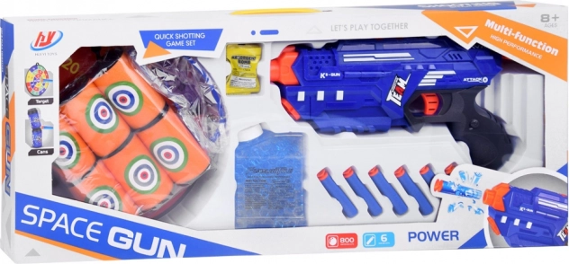 Giocattolo pistola SPACE GUN con proiettili in schiuma e gel