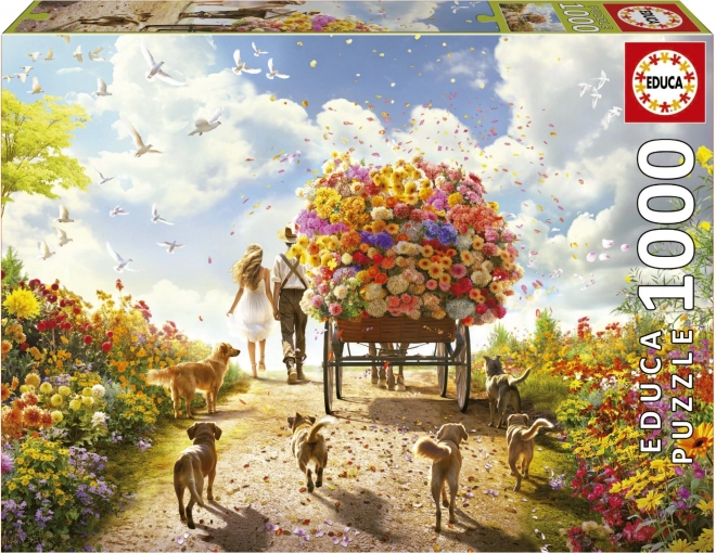 Puzzle consegna fiori 1000 pezzi