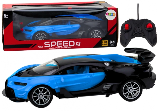 Auto Sportivo Radiocomandato Blu 1:16