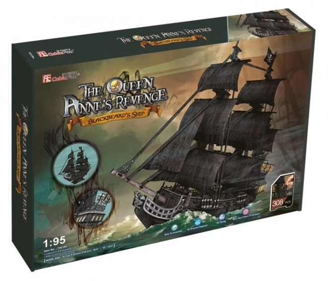 Puzzle 3D grande set nave pirata Vendetta