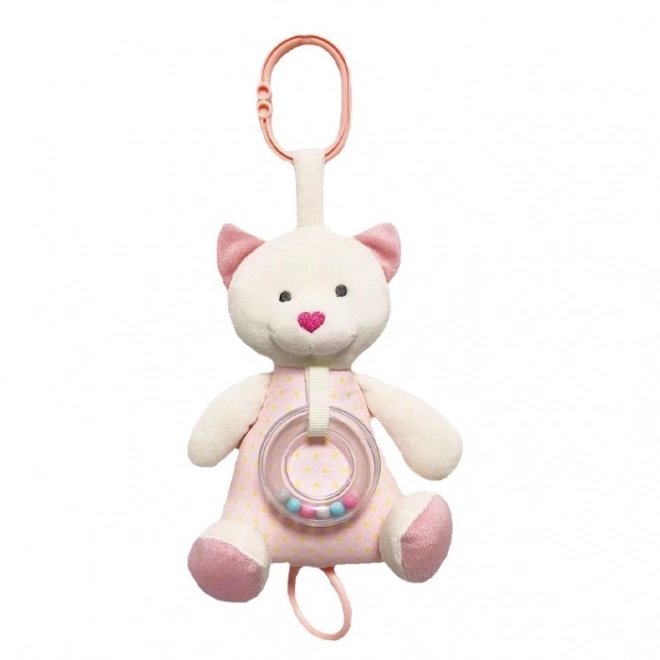 Carillon Orsetto Rosa 18 cm