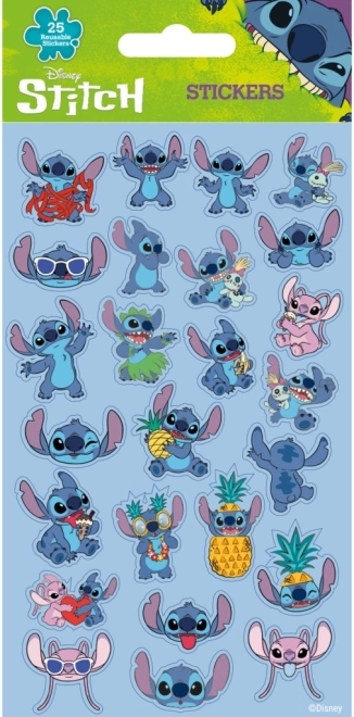 Adesivi Riutilizzabili Lilo e Stitch blu