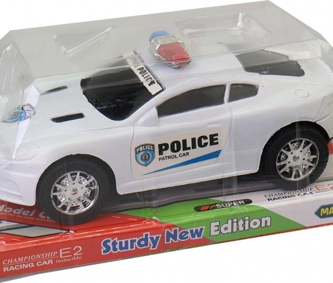 Auto della polizia a inerzia