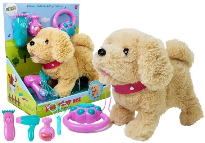 Cagnolino Peluche a Batteria con Accessori