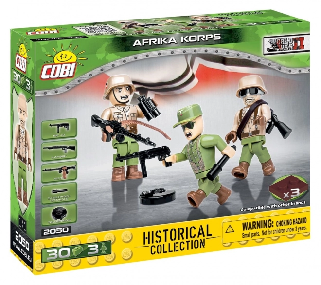 Set di 3 Figurine Con Accessori Afrika Korps