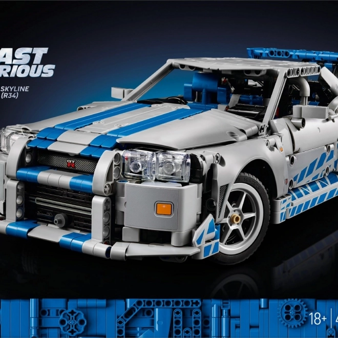 Mattoncini Technic Nissan Skyline GT-R dal film Fast & Furious
