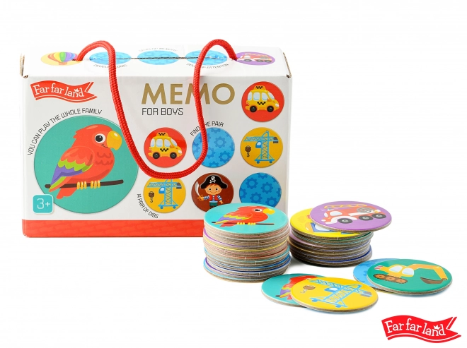 Gioco di Memoria Rotondo Far Far Land per Bambini