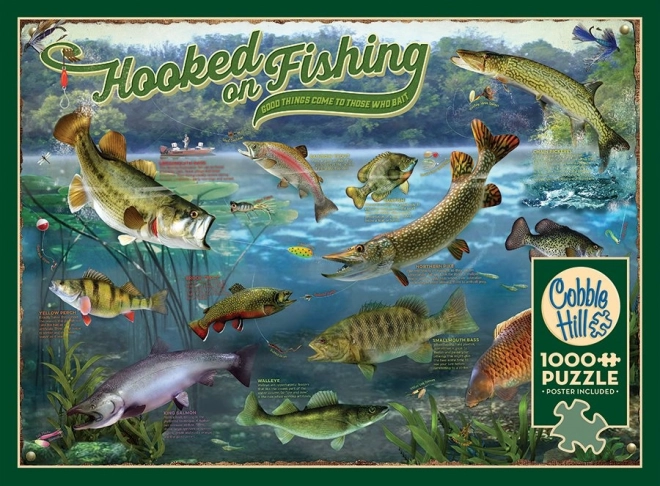 Puzzle Cobble Hill dipendenza dalla pesca 1000 pezzi