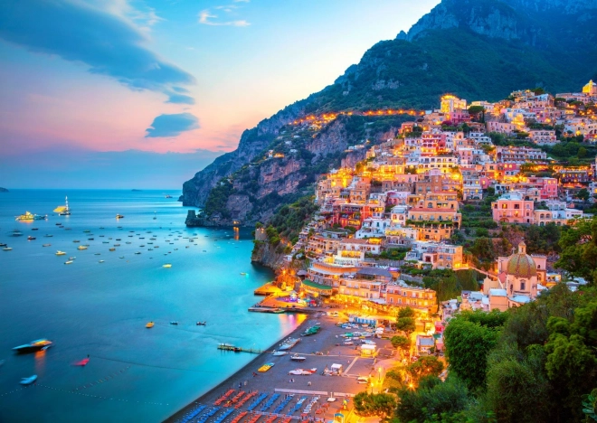 Puzzle Positano Al Tramonto 1000 Pezzi