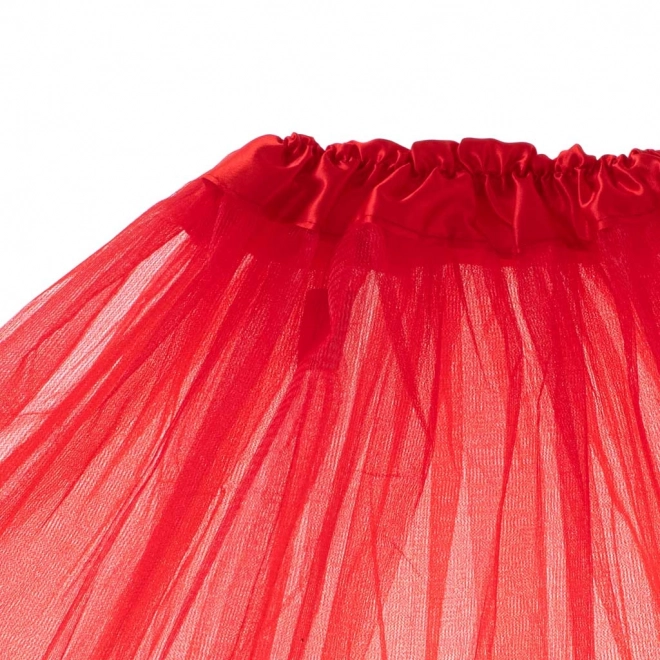 Gonna Tutu in Tulle Rossa per Costume di Carnevale