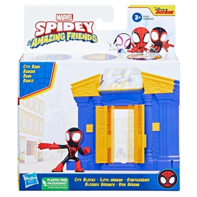 Zestaw di gioco con figurina Spidey e Super Amici