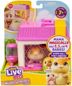 little live pets mini mama criceto con cuccioli a sorpresa nella casetta