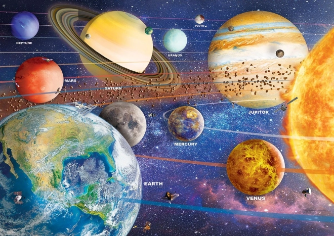 Puzzle Planeti in Latta Eurographics 550 Pezzi