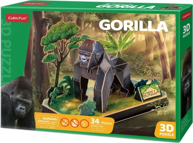 Puzzle 3D Animali - Gorilla