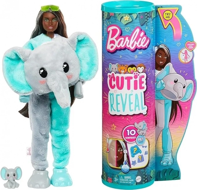 Barbie Cutie Reveal bambola di moda serie giungla costume da elefante